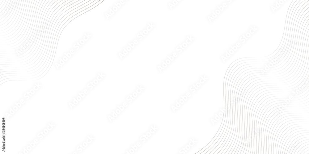 Poster curve wave seamless pattern line texture. abstract white and gray vector wave elegant striped diagon