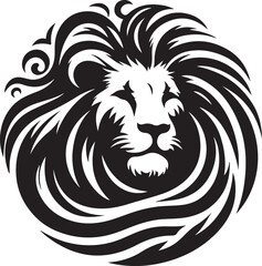 Lion Motion Face Logo Vector