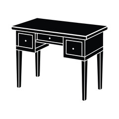 Table vector silhouette