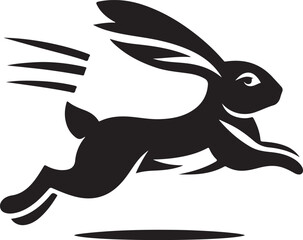 Rabbit Leap Logo Vector