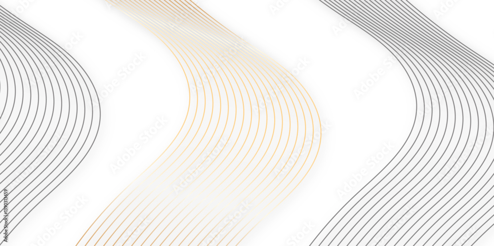 Fototapete Curve wave seamless pattern line texture. abstract colorful vector wave elegant striped diagonal line technology concept web texture background. geometric modern or simple minimal line vector.