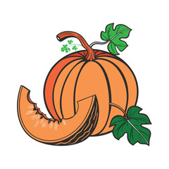 COLORFUL PUMPKIN VECTOR ART