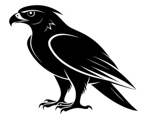 Falcon Silhouette Vector Design, Falcon SVG, Falcon Icon
