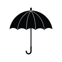 Umbrella vector silhouette