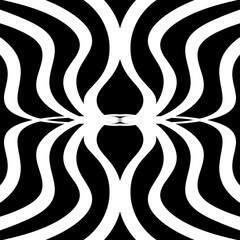 Seamless geometric pattern on a black background