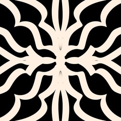 Seamless geometric pattern on a black background