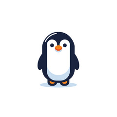 Abstract penguin flat vector template polar bird clipart free download