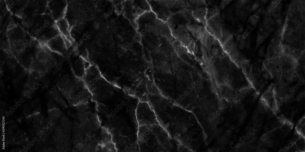 Poster black marble texture pattern background with abstract line structure design. horizontal elegant blac