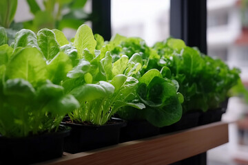 Diverse vegetables thrive in an organic farm with lush greenery during the growing season