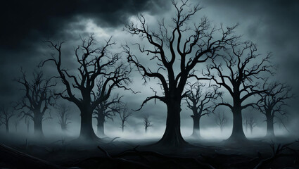 Haunted Forest at Night
