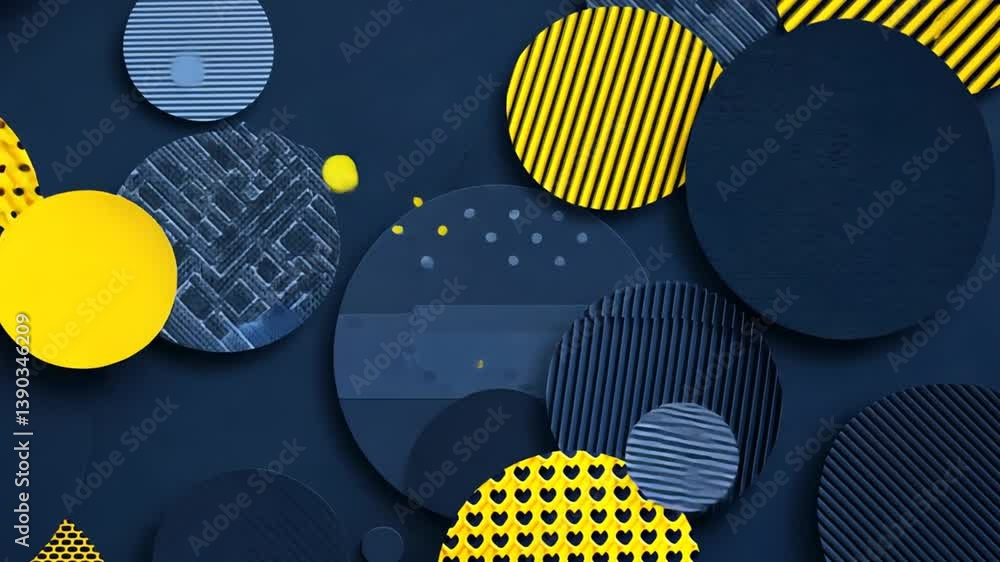 Poster dynamic geometric shapes create vibrant gradient background generative ai