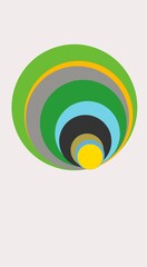 vector illustration of a colorful circle