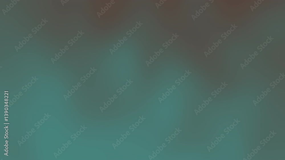 Poster soft gradient background with textured motion effect in beautiful shades of teal and brown for creat