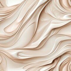 Fototapeta premium Swirling white cosmetic cream displays a smooth and creamy texture, emphasizing quality in skin care on a light grey backdrop. SEAMLESS PATTERN