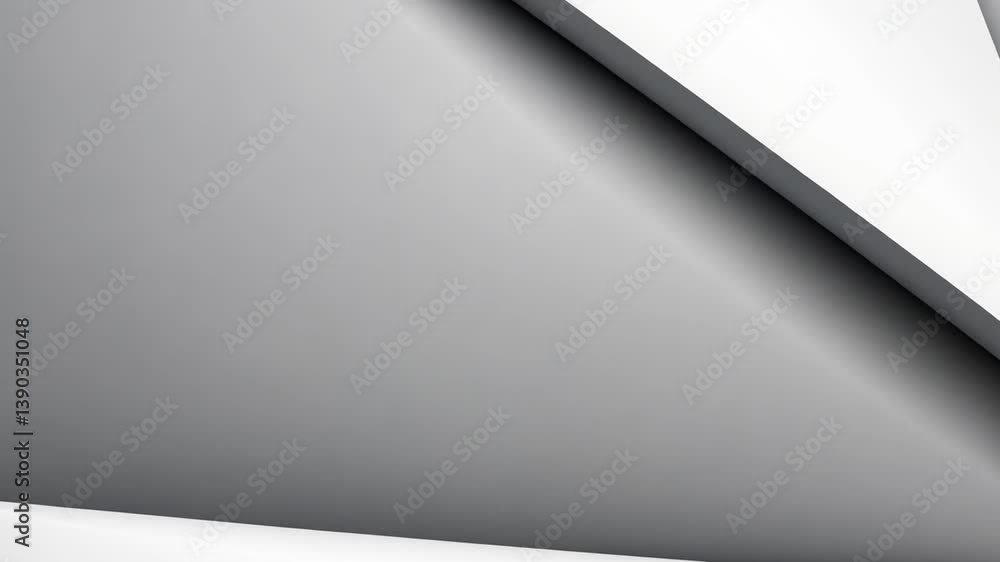 Poster elegant grey and white abstract geometric layers with shine generative ai