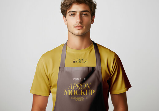Apron Mockup for Creative Design and Branding Projects