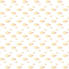 Leaves On Branch Seamless Vector Pattern Design