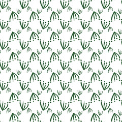 Leaves On Branch Seamless Vector Pattern Design