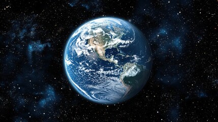 A breathtaking panoramic view from the heavens reveals a vibrant Earth, its continents shimmering like scattered jewels. North America, South America, Europe, Africa, Asia, and the Middle East 