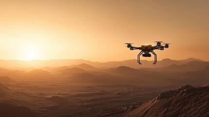 Interstellar probe deploying drones to explore an exoplanet s atmosphere and terrain