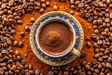 give me a close up bird eye view of a turkish coffee.jpg