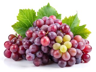 Fototapeta premium grapes with white background .jpg