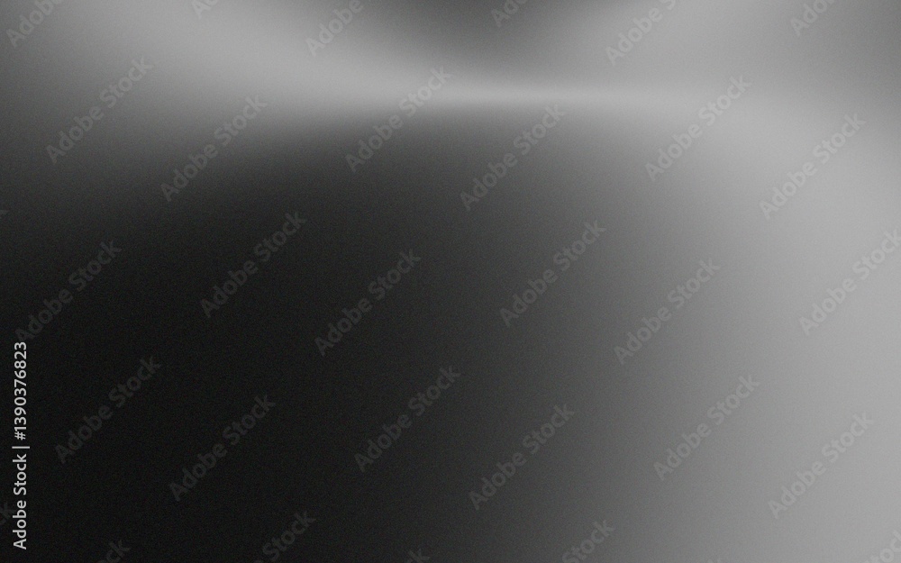 Aufkleber Abstract grayscale gradient background with smooth curves and dark to light transitions.