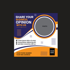 Modern social media post design