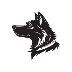 dog vector silhouette clipart logo concept