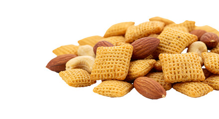 easy prepred snack isolated on white background 