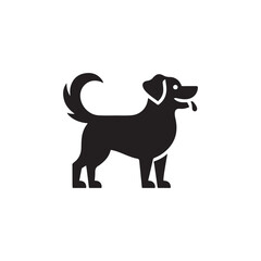 dog vector silhouette clipart logo concept