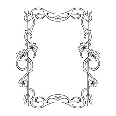 Vintage flower border 2.eps