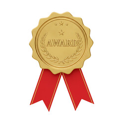 Best quality award stamp isolated on white background 