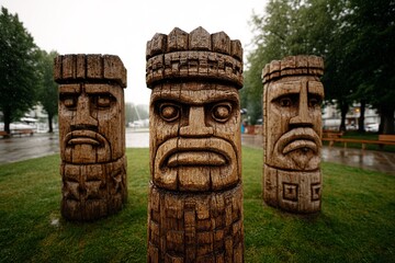 Wooden Totems