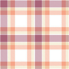 Vivid white Seamless Tartan with Dark pale accents Fabric Design