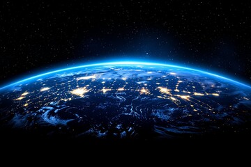 A three-dimensional rendering of a glowing polygonal grid planet on a dark background, representing concepts of the globe, international mapping, communication, networks, earth, and technology