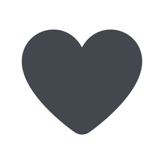 Love's Gentle Embrace: A sleek, charcoal heart embodies affection, care, and connection, perfect for evoking warmth, tenderness, and compassion.