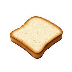 3D icon of sliced bread with dotted texture