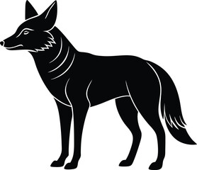 Jackal silhouette FILE.