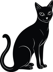Siamese cat silhouette eps FILE.