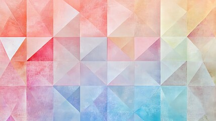 Pastel geometric triangle pattern background. (2)