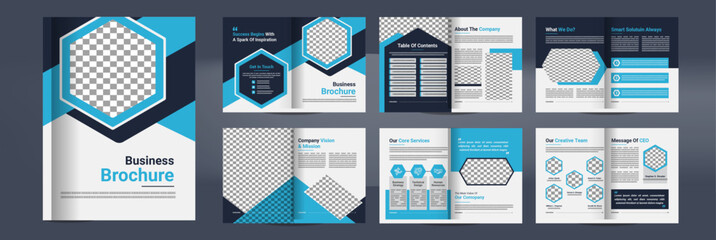 Editable corporate business plan brochure proposal annual report company profile template design and brochure layout
