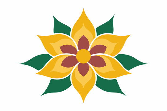 golap flower design white background