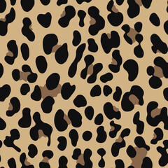 leopard design vector skin texture, background repeat