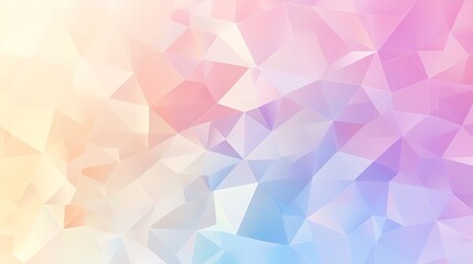Obraz premium Pastel polygonal abstract background. (4)