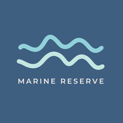 Sea Wave Logo Design Template for Ocean, Beach, Summer Travel, Leisure, Resort, Hotel, Holiday Business