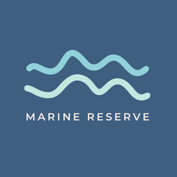 Sea Wave Logo Design Template for Ocean, Beach, Summer Travel, Leisure, Resort, Hotel, Holiday Business