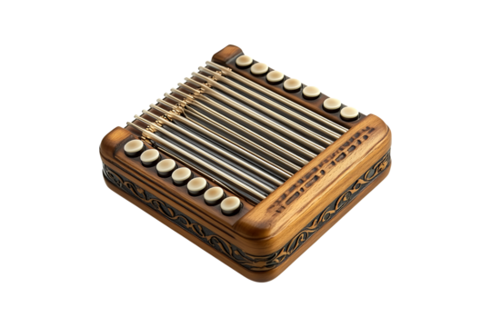 Classic Harmonica Showcase isolated on transparent background
