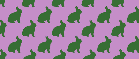 Seamless animal pattern. Easter background, card, poster.