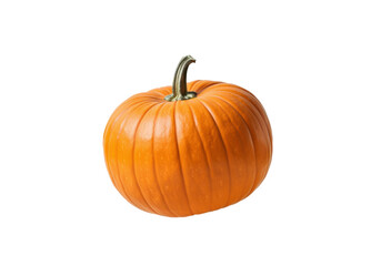 Obraz premium A floating pumpkin with a smooth surface, on a solid white background